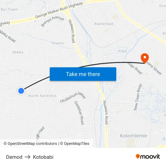 Demod to Kotobabi map
