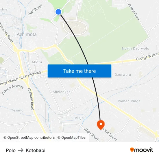 Polo to Kotobabi map