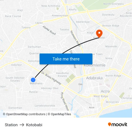Station to Kotobabi map