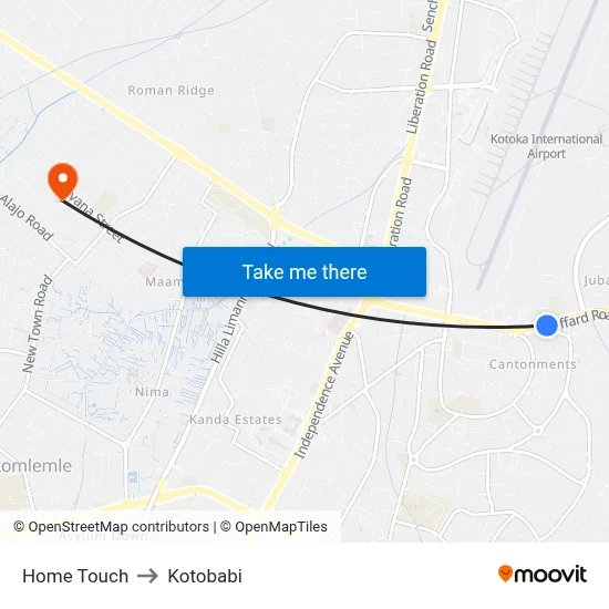 Home Touch to Kotobabi map