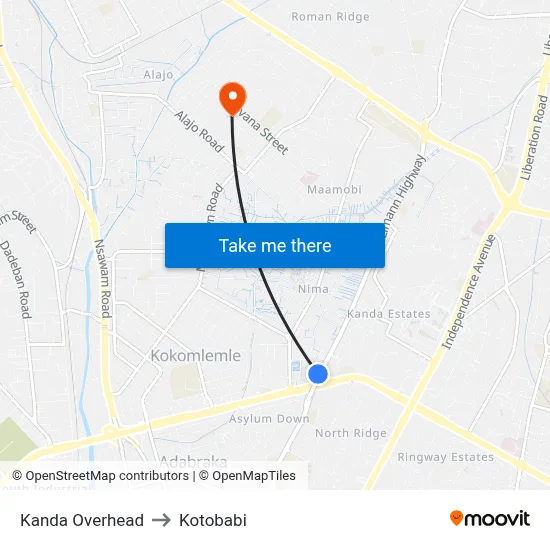 Kanda Overhead to Kotobabi map