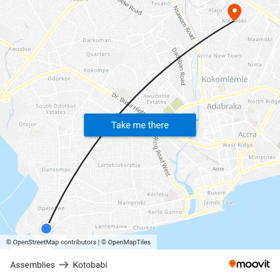 Assemblies to Kotobabi map