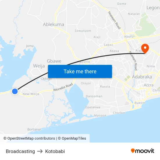 Broadcasting to Kotobabi map