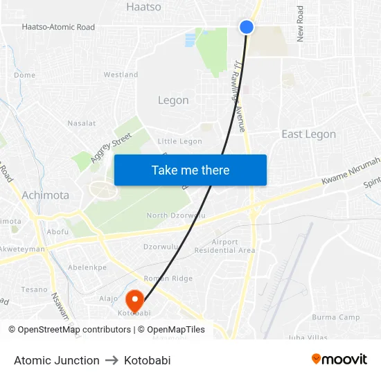 Atomic Junction to Kotobabi map