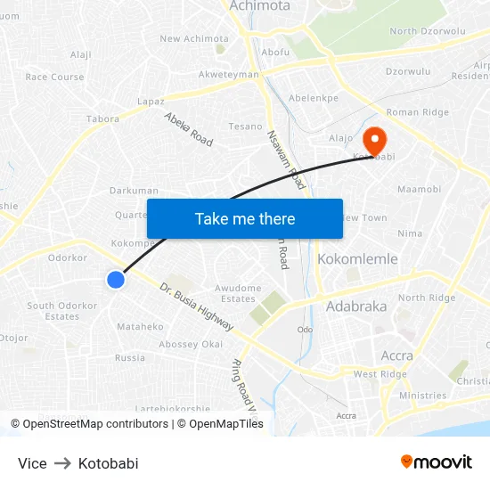 Vice to Kotobabi map