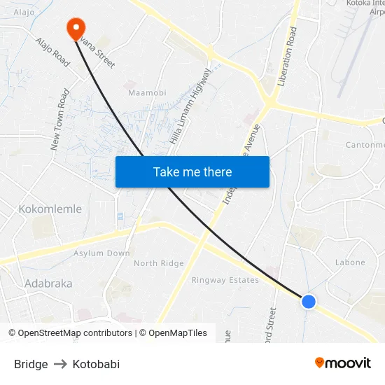 Bridge to Kotobabi map
