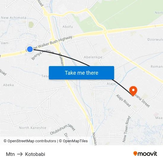 Mtn to Kotobabi map