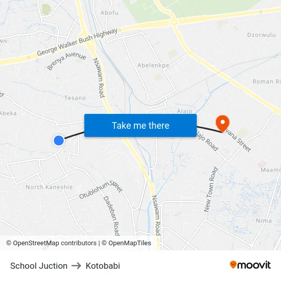School Juction to Kotobabi map