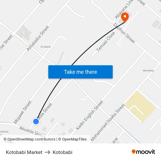 Kotobabi Market to Kotobabi map