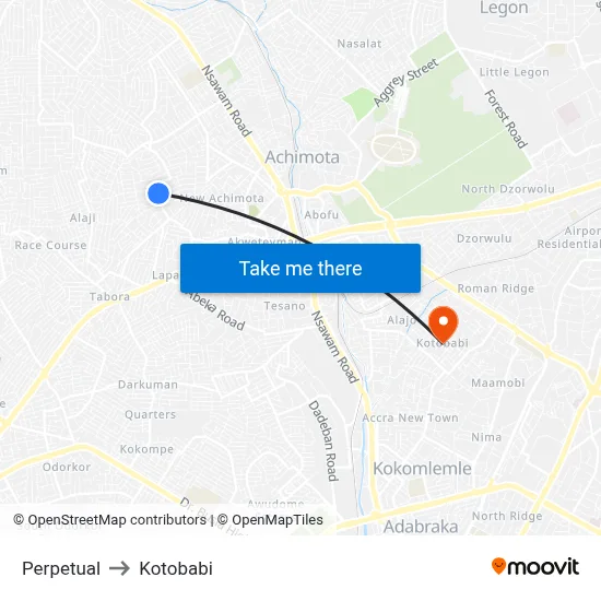 Perpetual to Kotobabi map