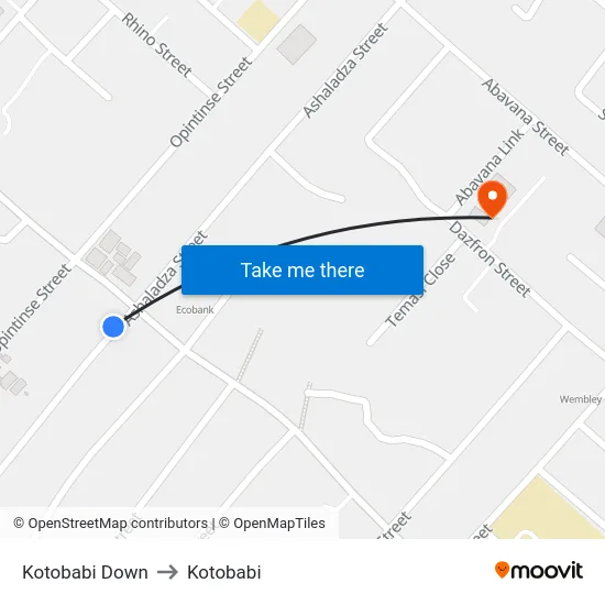 Kotobabi Down to Kotobabi map