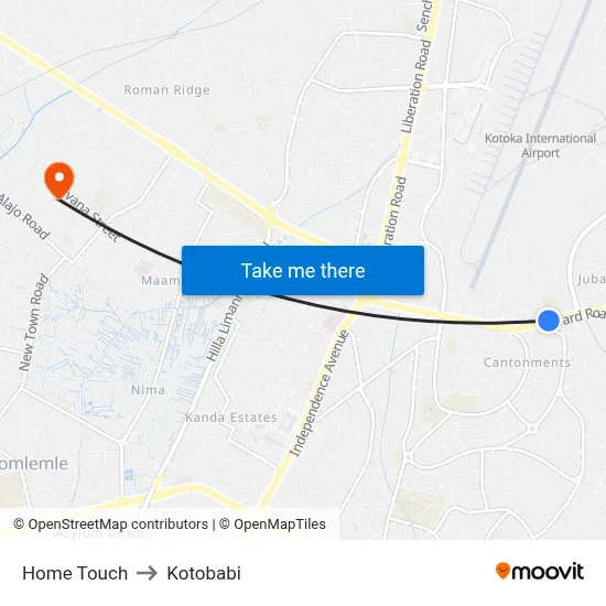 Home Touch to Kotobabi map