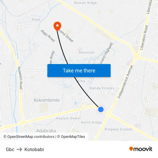 Gbc to Kotobabi map