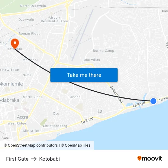 First Gate to Kotobabi map