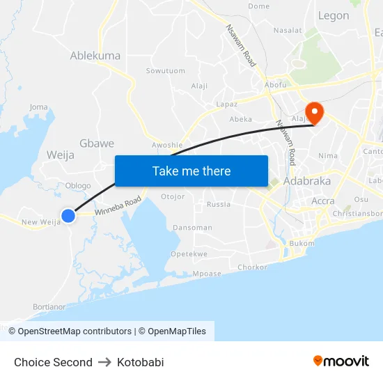 Choice Second to Kotobabi map