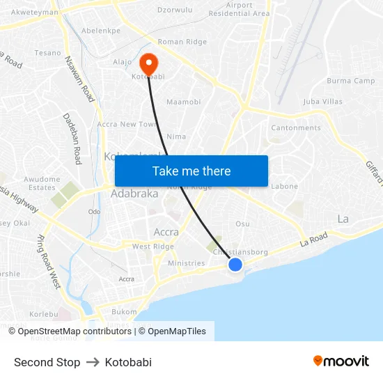 Second Stop to Kotobabi map