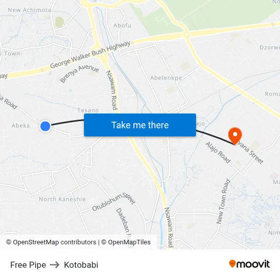 Free Pipe to Kotobabi map