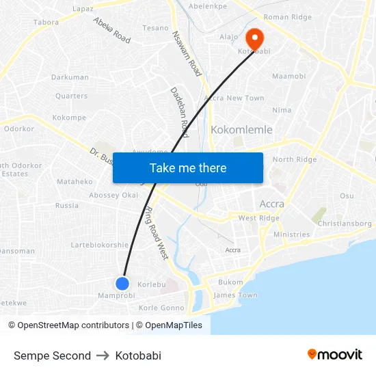 Sempe Second to Kotobabi map