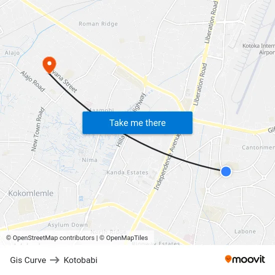 Gis Curve to Kotobabi map