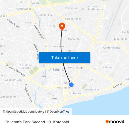 Children's Park Second to Kotobabi map