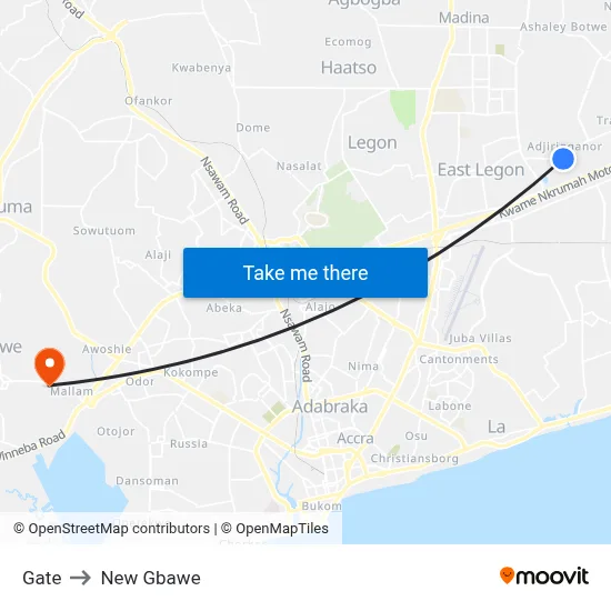 Gate to New Gbawe map