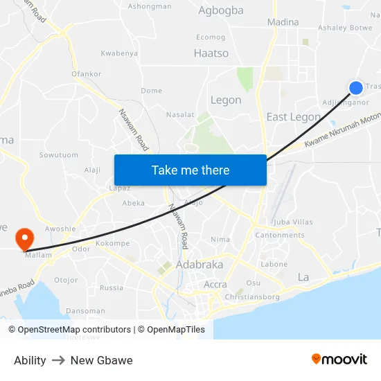 Ability to New Gbawe map