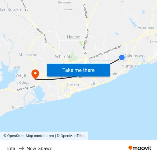 Total to New Gbawe map