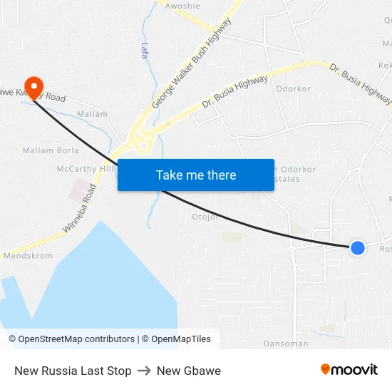 New Russia Last Stop to New Gbawe map