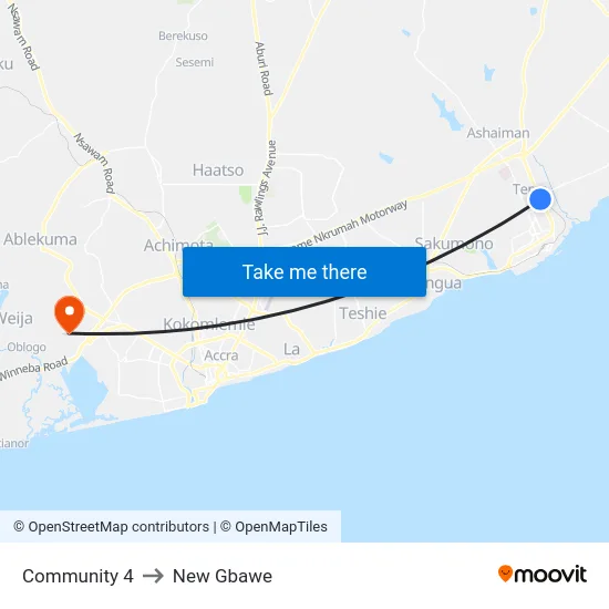 Community 4 to New Gbawe map
