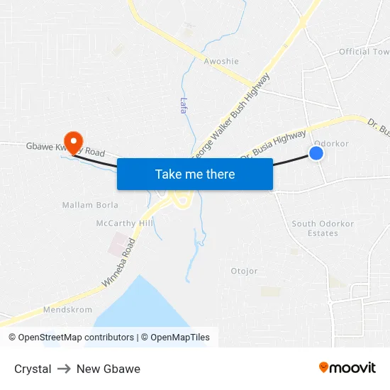 Crystal to New Gbawe map