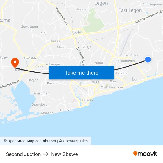 Second Juction to New Gbawe map