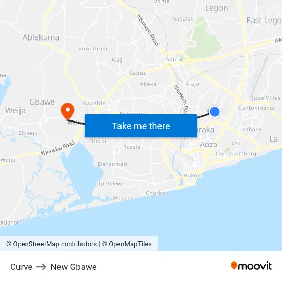 Curve to New Gbawe map