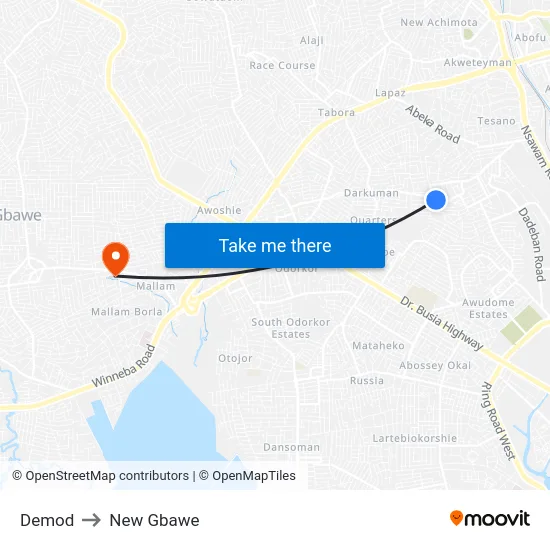 Demod to New Gbawe map