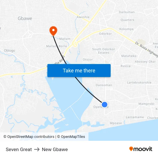 Seven Great to New Gbawe map