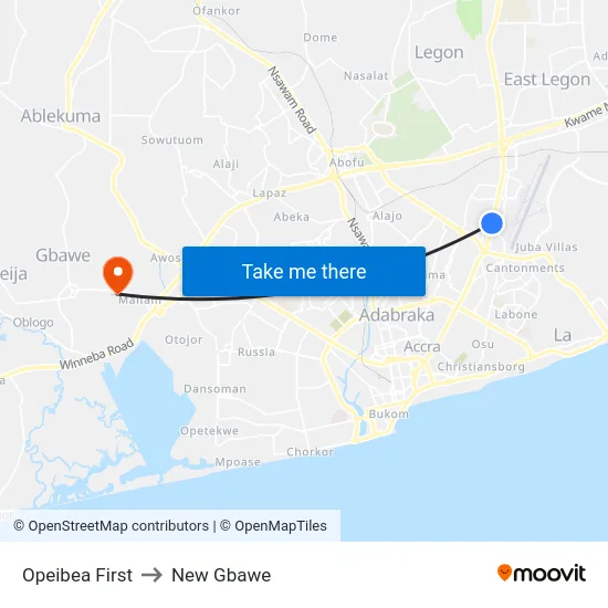 Opeibea First to New Gbawe map