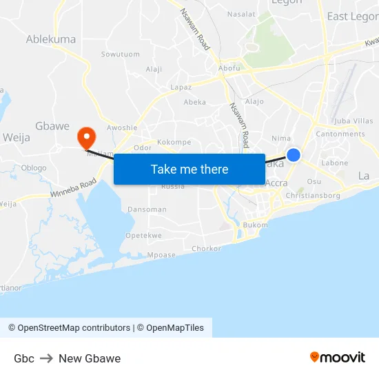 Gbc to New Gbawe map