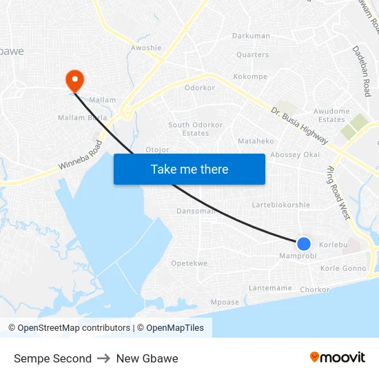 Sempe Second to New Gbawe map