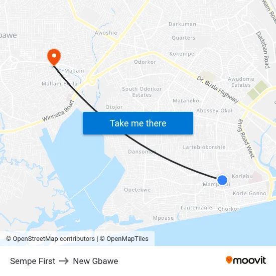 Sempe First to New Gbawe map