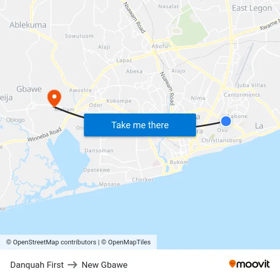 Danquah First to New Gbawe map