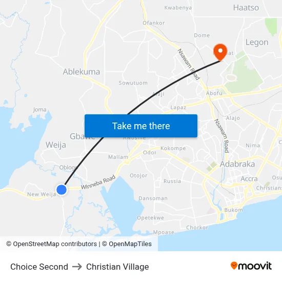 Choice Second to Christian Village map