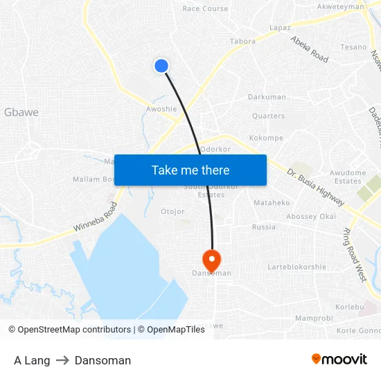 A Lang to Dansoman map