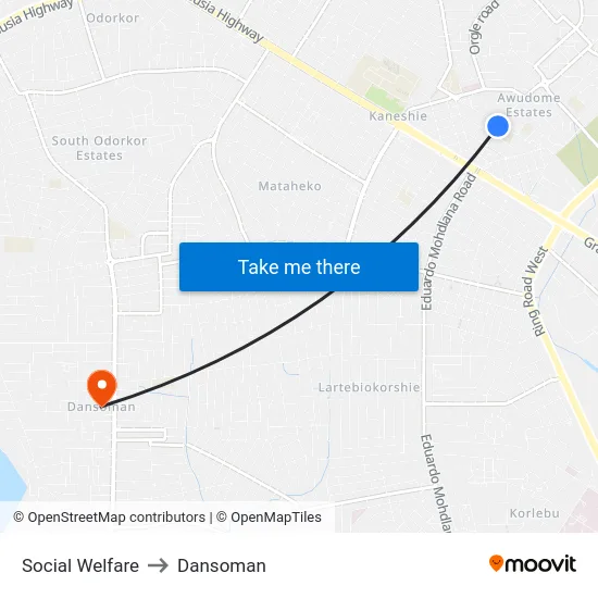 Social Welfare to Dansoman map