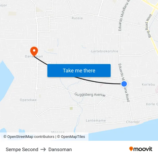 Sempe Second to Dansoman map