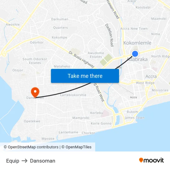 Equip to Dansoman map