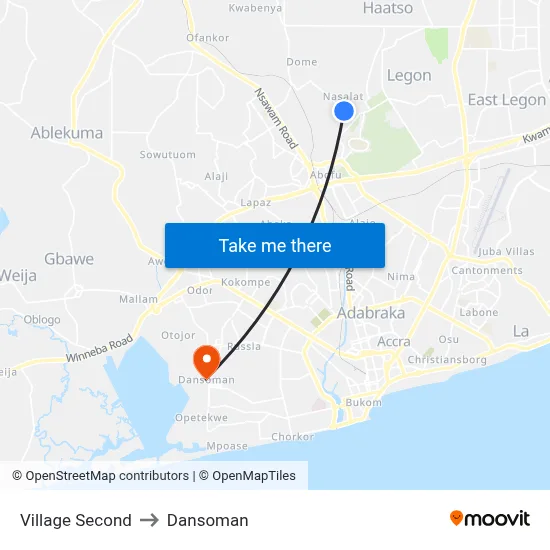 Village Second to Dansoman map