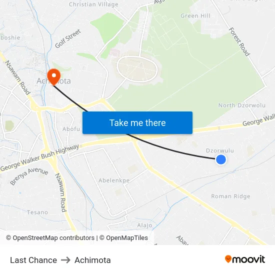 Last Chance to Achimota map