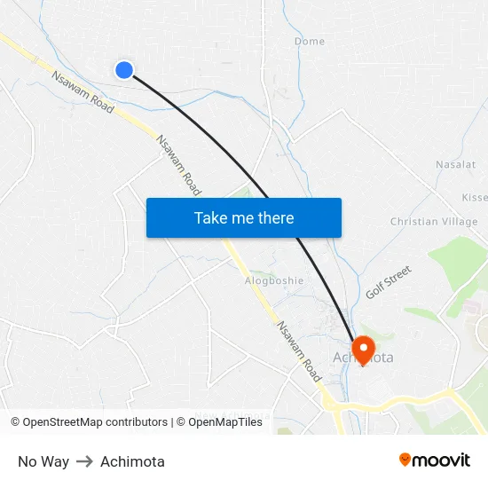 No Way to Achimota map