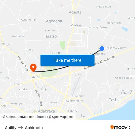 Ability to Achimota map