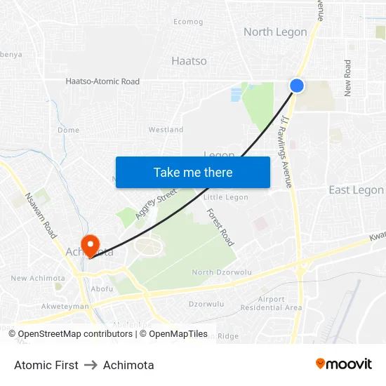 Atomic First to Achimota map