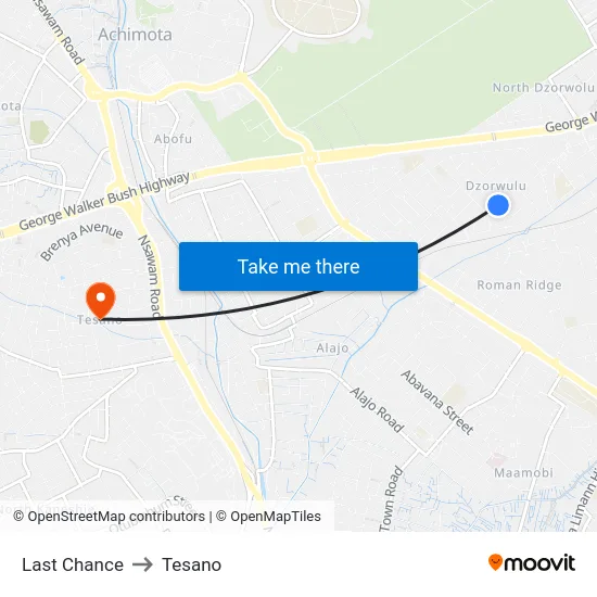 Last Chance to Tesano map